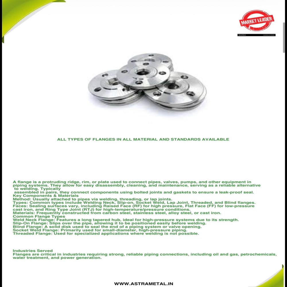 Stainless Steel Circular Weld Neck Flange