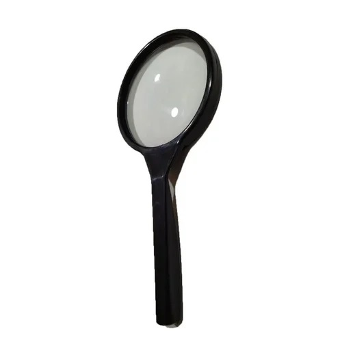 True Sense Black Plastic Handle Magnifying Glass, 5x75MM
