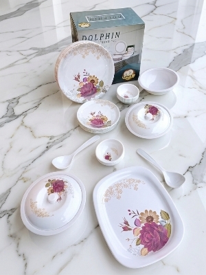 32 pcs Stylish Melamine Dinner Set