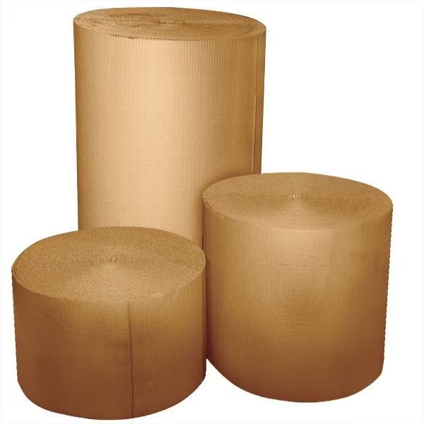 2 Ply 34 Inch X 50 Meter Single Face Corrugated Roll