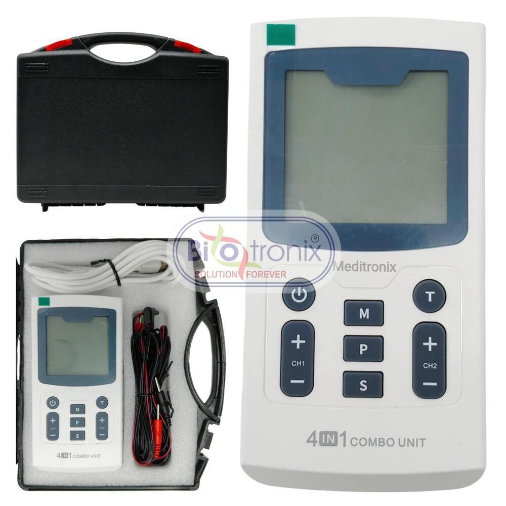 4 in 1 Electrotherapy Combo Device for Pain Relief & Muscle Rehab