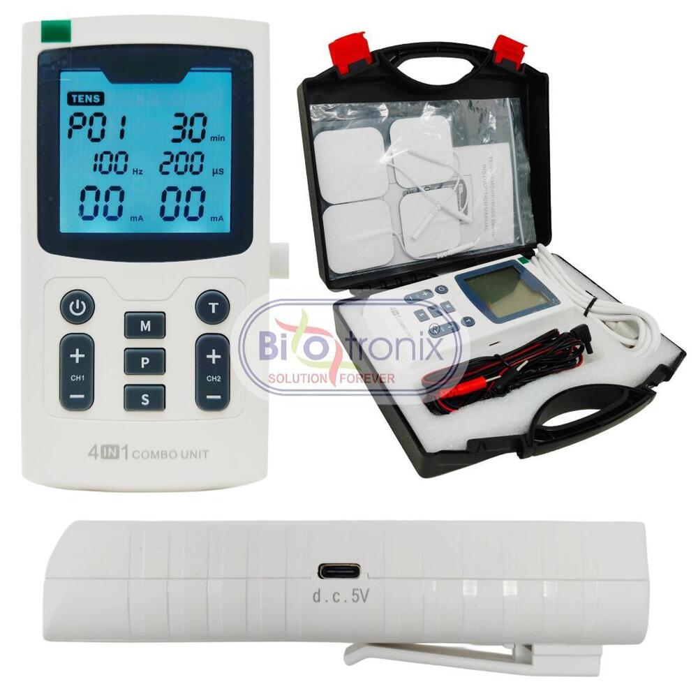Compact 4 in 1 Physiotherapy Device for Daily Pain Therapy