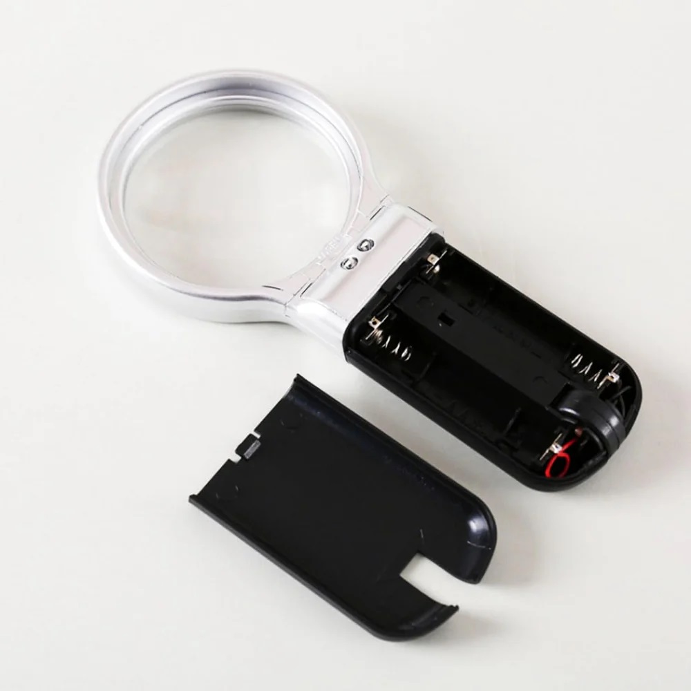 True Sense TH-7006 Handheld Magnifier Rectangle Lens LED Magnifying Glass, TH-7006