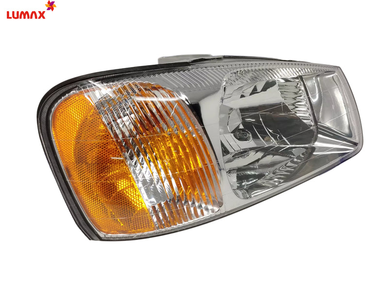 Lumax Headlight Assembly For  Hyundai Accent  1999-2012 - Body Material: Plastic