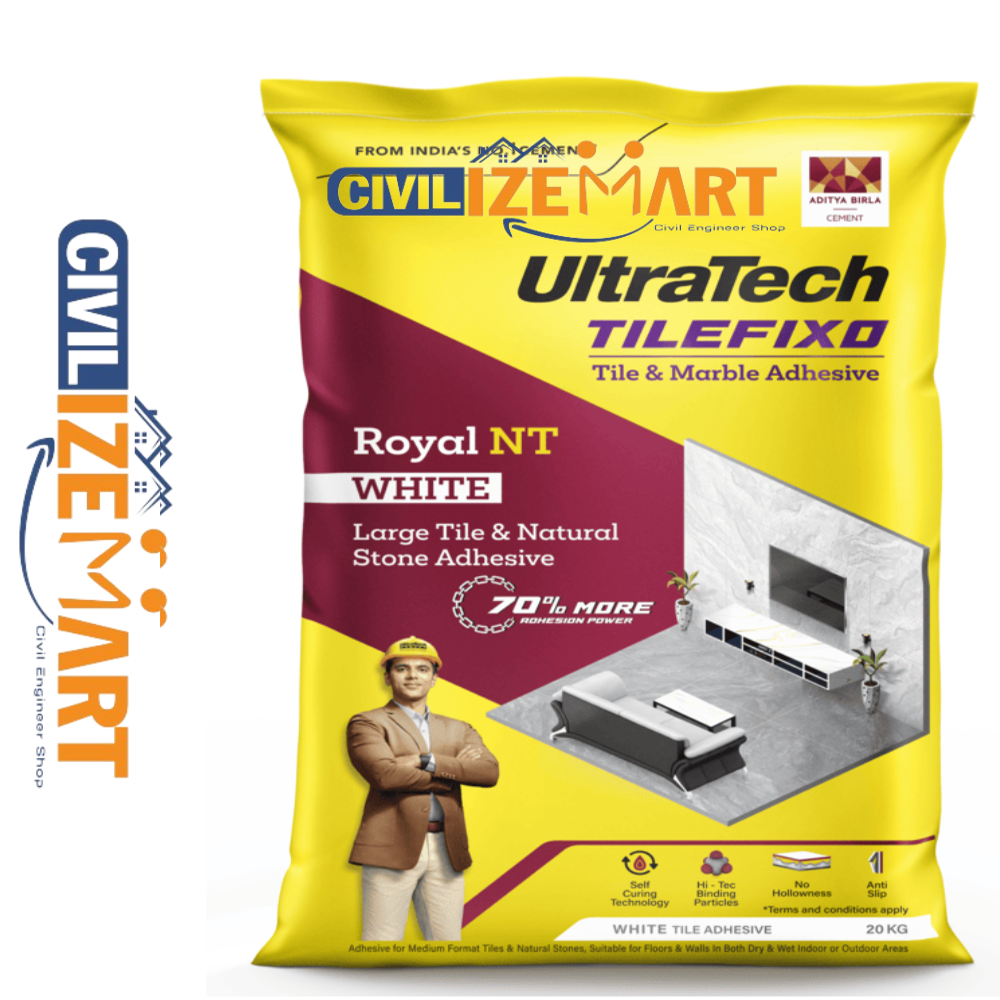 Ultratech Tilefixo Ropyal NT White Tile Adhesive
