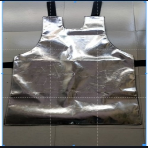 Heat Protective Apron - Color: Silver