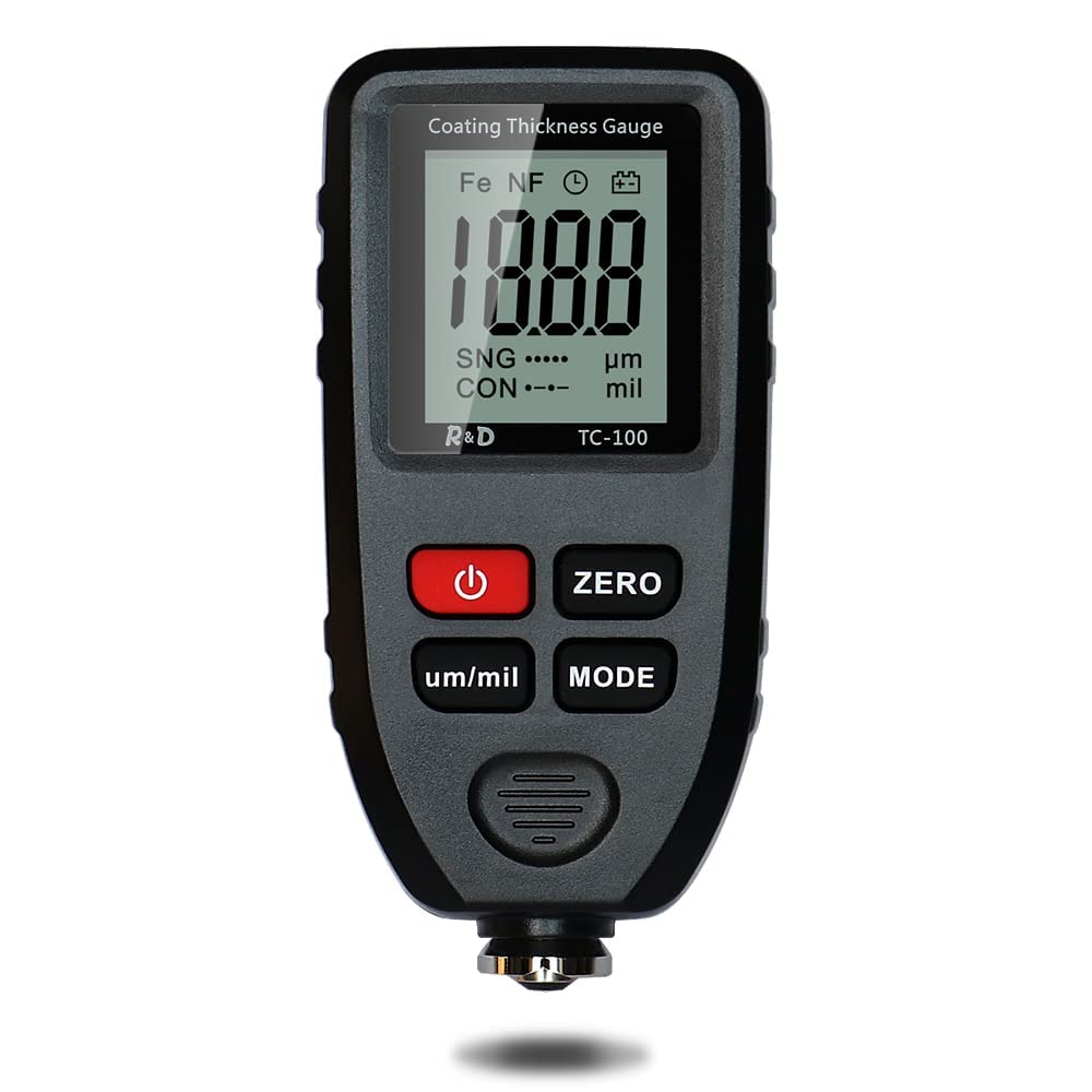 True Sense Plastic 0-1300um Digital Metal Coating Thickness Gauge, TC-100