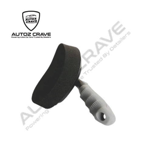 AUTOZCRAVE Tyre Polish Foam Brush - Tyre Polish Brush for Smooth & Even Application