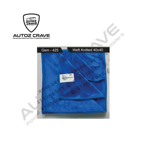 Weft Knitted 40X40 425 Gsm Microfiber Cloth