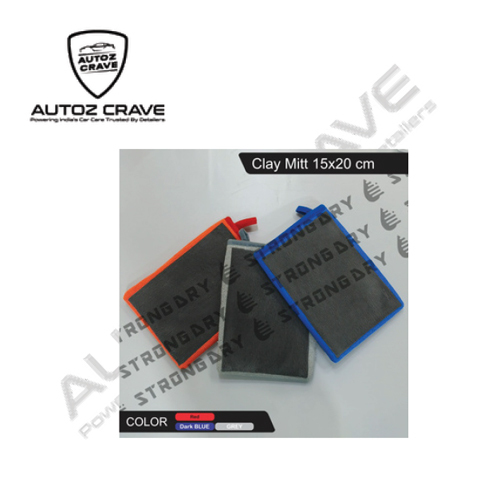 Autozcrave Clay Mitt 15x20 cm Microfiber Cloth - Car Detailing Clay Bar Alternative