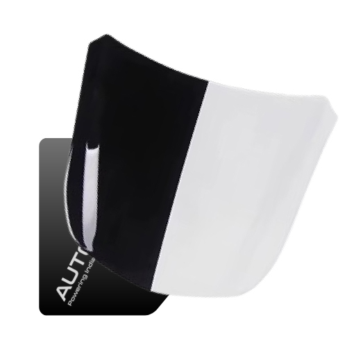 AUTOZCRAVE Medium Dummy Bonnet (40x32) cm | PPF Coating and Detailing Demo Panel (Black and White)
