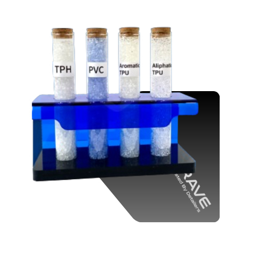 AUTOZCRAVE PPF Display Particle Material Comparison Set | TPU PVC TPH Paint Protection Film Samples