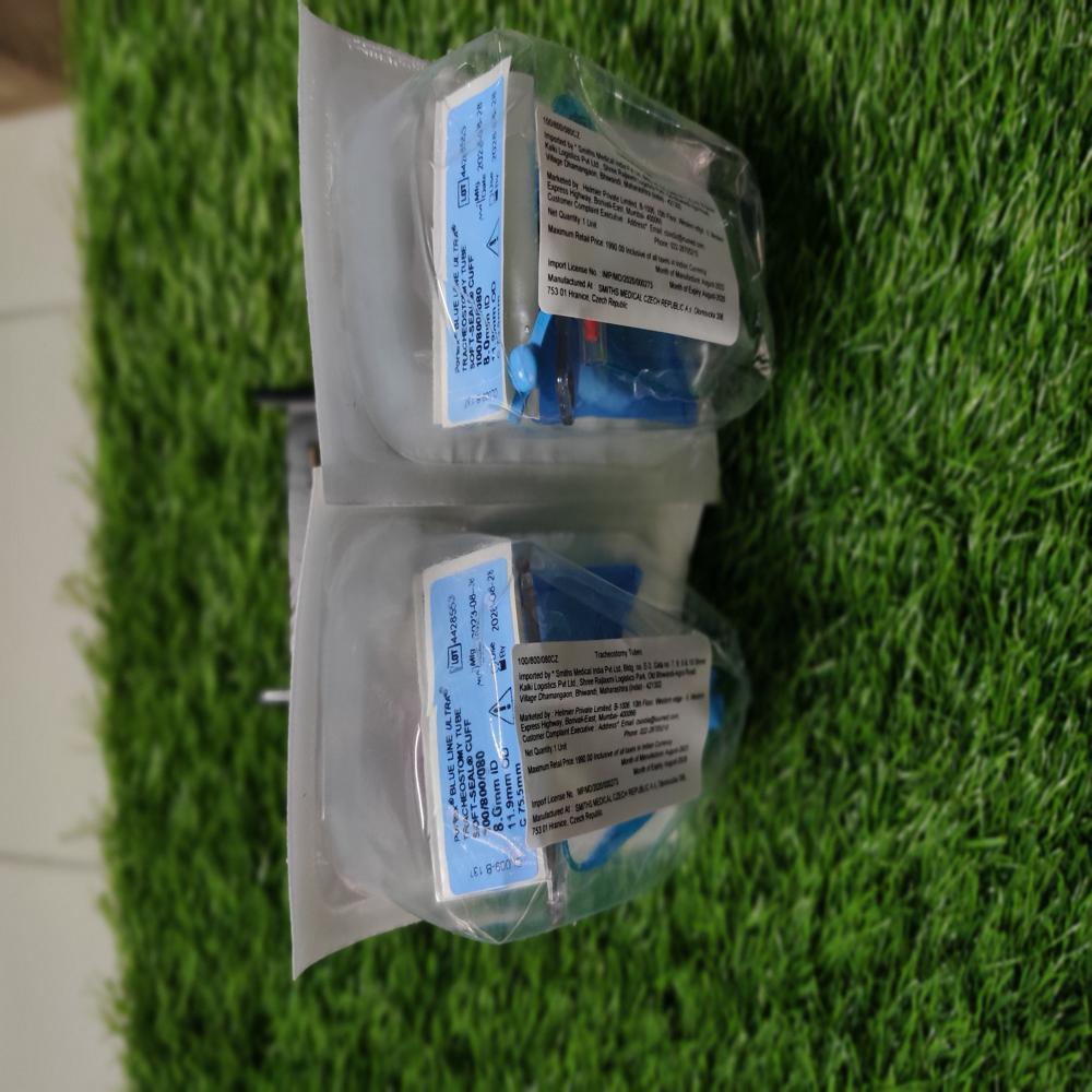 Tracheostomy Tube Cuffed Suction - Color: White