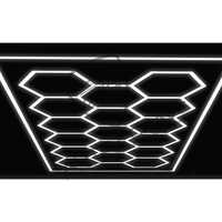 Hexagon Studio Light (best Hexagon Led Ceiling Light) - Color: Black Body With White Diffuser