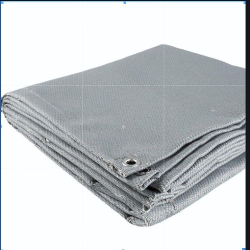 Industrial Aluminized Glass Fabric - 500 M-2000 M Length, Plain Silver Waterproof Material | Heat Resistant, Ideal For Welding Applications