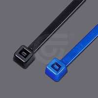 Tefzel Cable Ties - Etfe Material, 2.5-4.8mm X 100-370mm, Blue/custom, 175lbs Tensile, Ul94v-0, Halogen-free, Uv And Chemical Resistant