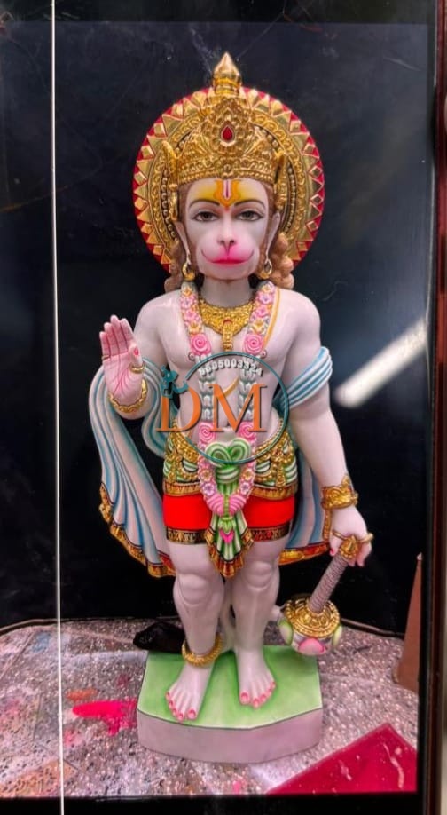 Handmade Marble Hanuman Statue