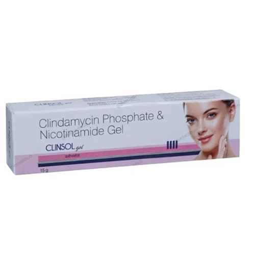 Clindamycin phosphate and nicotinamide gel