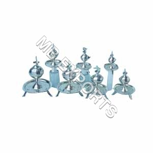 Incense Stand With Plates - Silver, 2-5 Inch | Durable, Easy to Clean, Eco-Friendly, Polished Surface, Sturdy and Charming Design