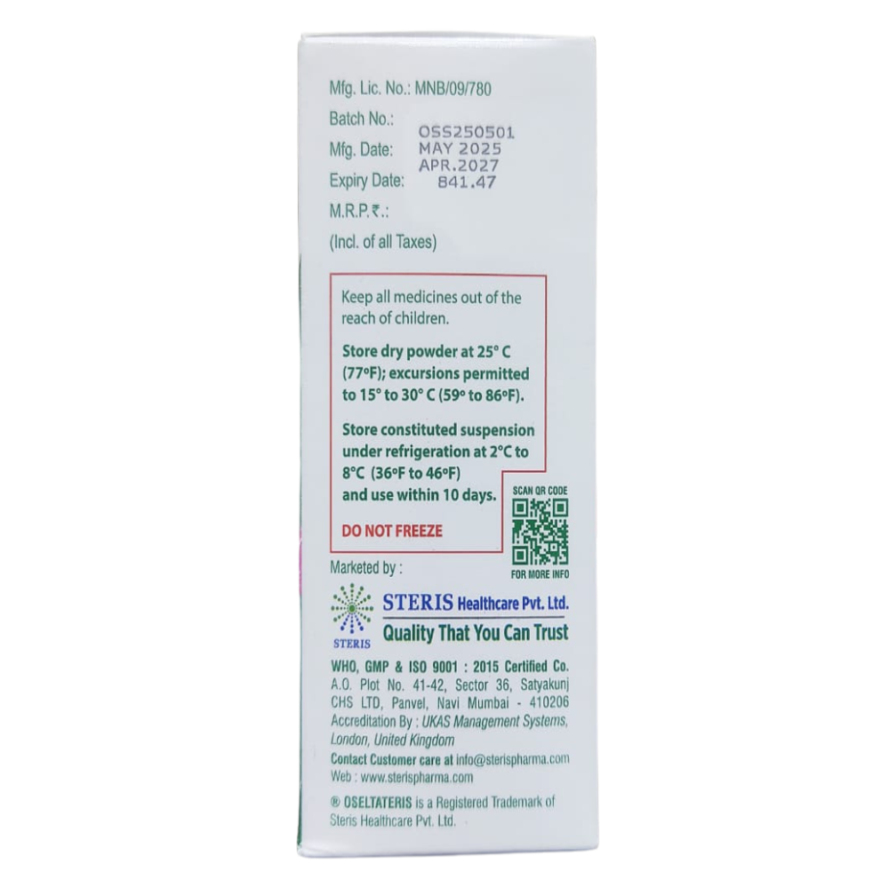 Oseltamivir Phosphate Oral Suspension Ip 12mg
