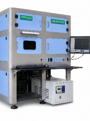 Green Laser Diamond Cutting Machine - Cast Iron, 1660x900x1465 mm, Green/White | CNC, Automatic Laser Alignment, Water Cooled, Touch Control Panel