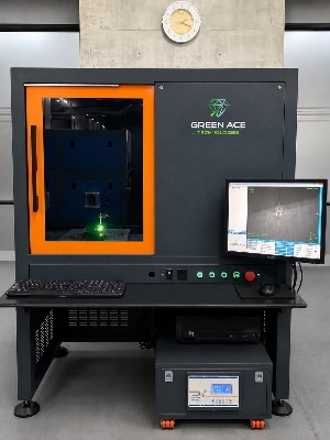 Multiple Green Sawing Laser Diamond Cutting Machine - Industrial Metal & Electronics, 1200x670x1500mm, Green | CNC 3-Axis, Auto Nesting, YAG Laser, Enclosed Safety