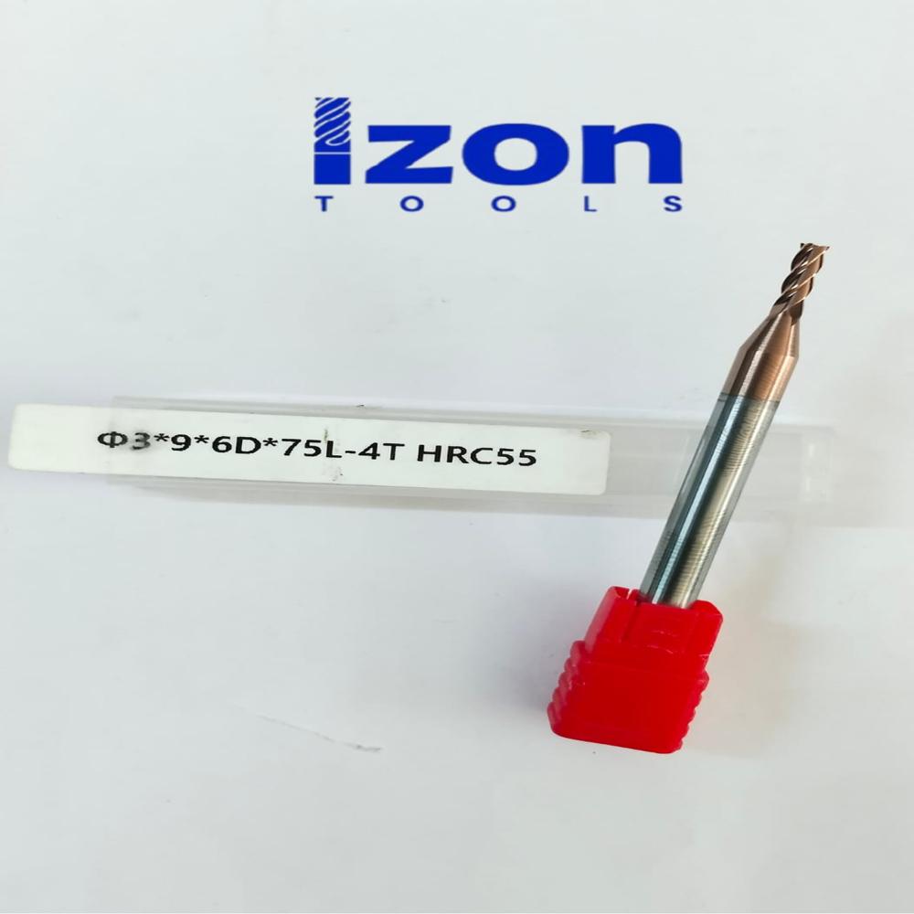 DIA-3MM LONG SERIES CARBIDE ENDMILL(55 HRC)