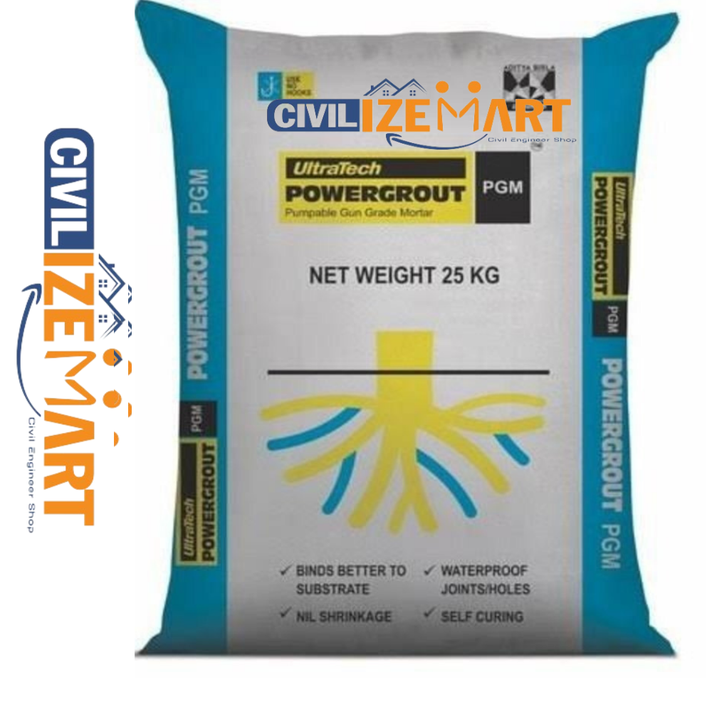 Ultratech Powergrout Pgm Tile Adhesive - Color: Usually Grey