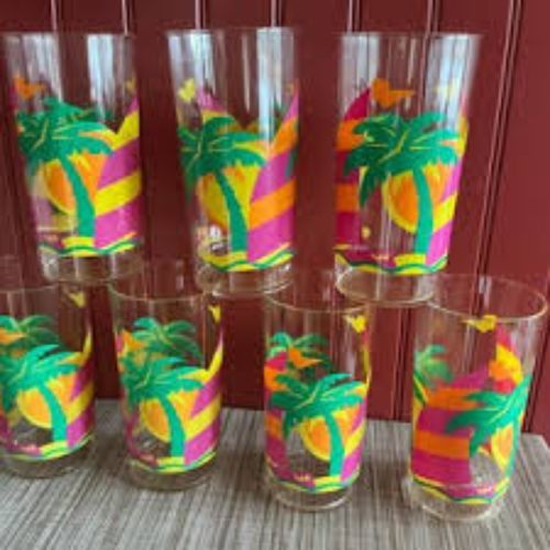 Premium Acrylic Drinking Glass Set Scratch Resistant Transparent Tumblers for Juice Water and Beverages