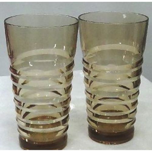 Acrylic Water Glass Set Clear Plastic Tumblers Durable Stylish Glasses For Kitchen Dining And Parties - Capacity: 250 Milliliter (ml)