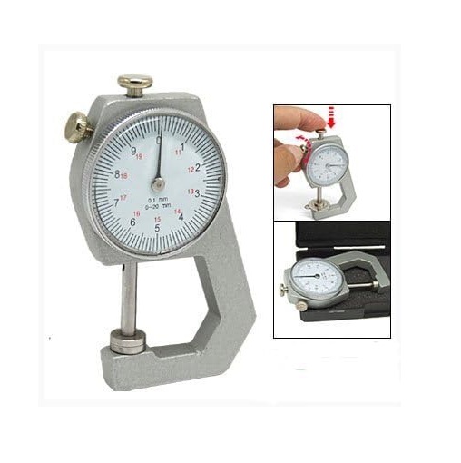 True Sense Portable Mini Precise Dial Thickness Gauge Meter Pearl & Diamond Gauge Measurement Tool, MATG-01