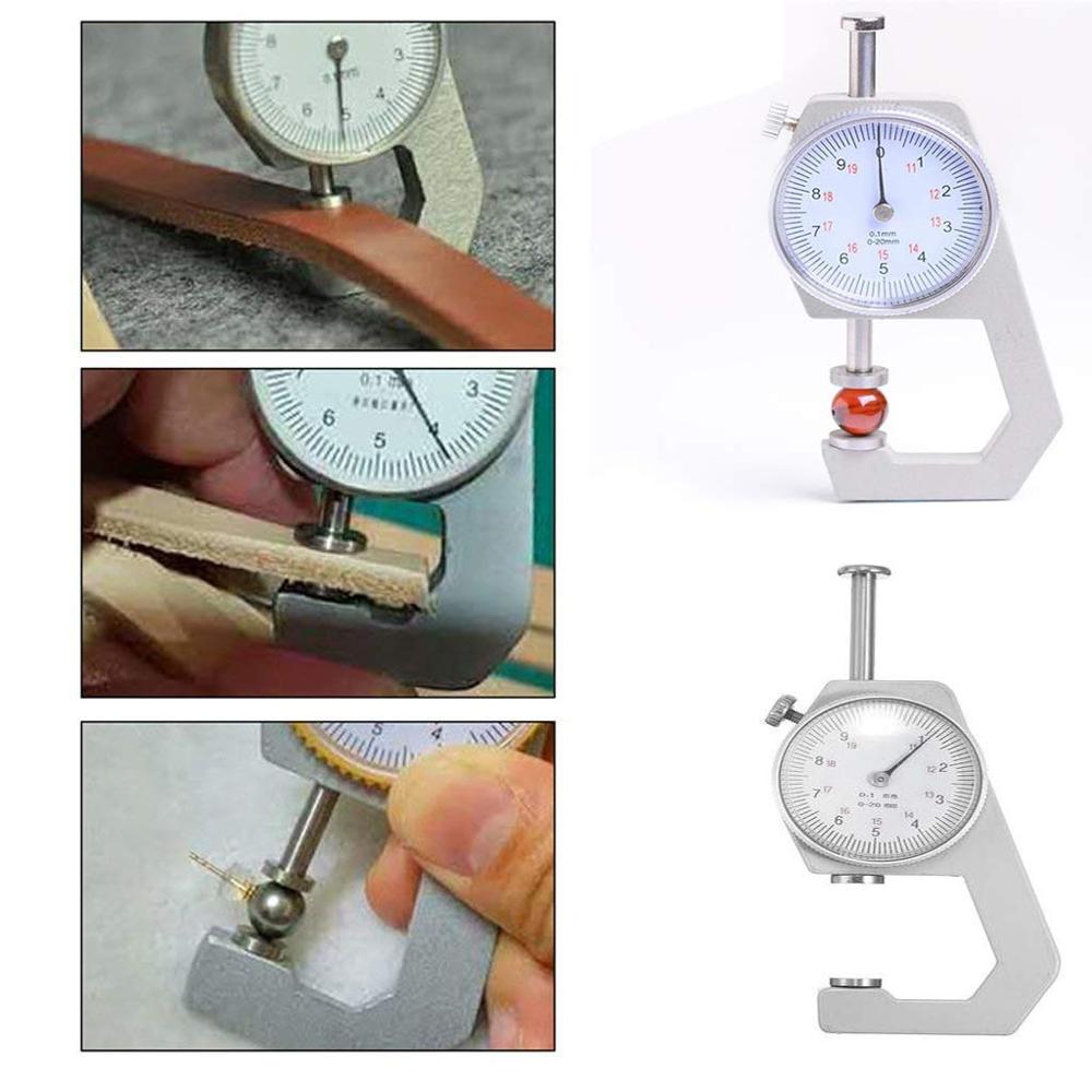 True Sense Portable Mini Precise Dial Thickness Gauge Meter Pearl & Diamond Gauge Measurement Tool, MATG-01