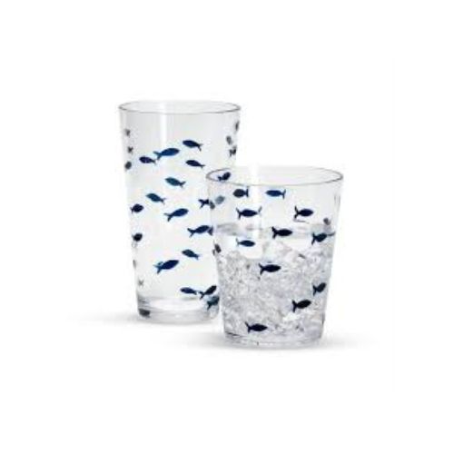 Acrylic Drinking Glass Set Unbreakable Transparent Tumblers for Water Juice and Soft Drinks
