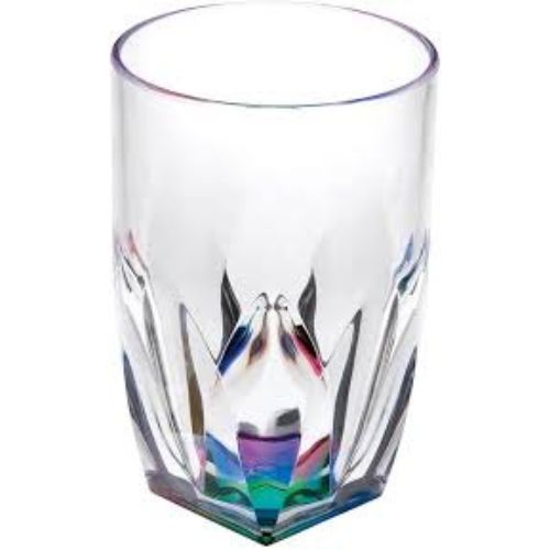 Crystal Clear Acrylic Water Glass Set Durable Lightweight Plastic Tumblers For Home And Travel Use - Capacity: 250 Milliliter (ml)