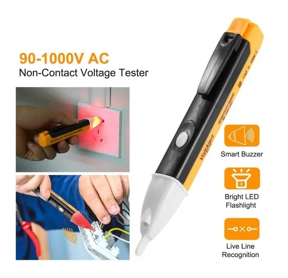 True Sense Non Contact Electric Voltage Tester Pen, 1AC-D