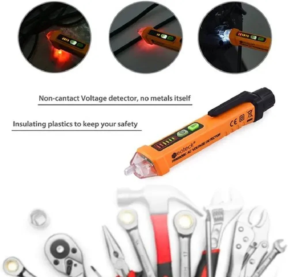 True Sense Non-Contact AC Voltage Tester Pen, AC 12-1000V, AC-8