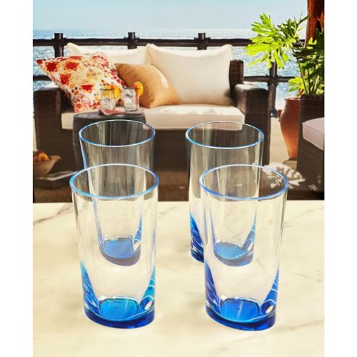 Premium Acrylic Water Glass Transparent Durable Plastic Tumblers for Dining Table and Kitchen Use