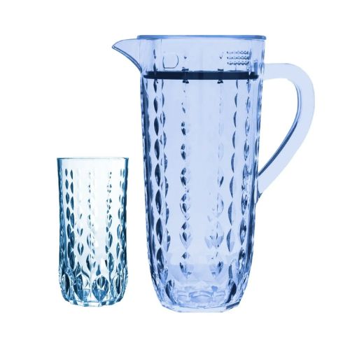 Acrylic Drinking Glass Set Clear Stylish Unbreakable Tumblers For Parties Events And Daily Use - Capacity: 250 Milliliter (ml)