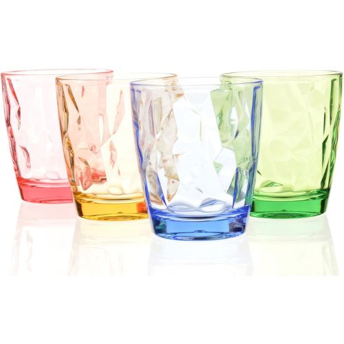 Premium Acrylic Water Glass Set Unbreakable Stylish Tumblers for Home Restaurant and Catering