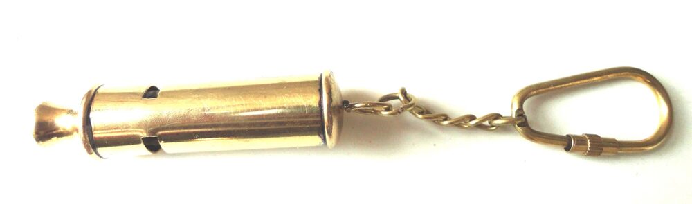 Antique Brass Nautical Keychain | Vintage Marine Keyring | Gift Souvenir Collectible