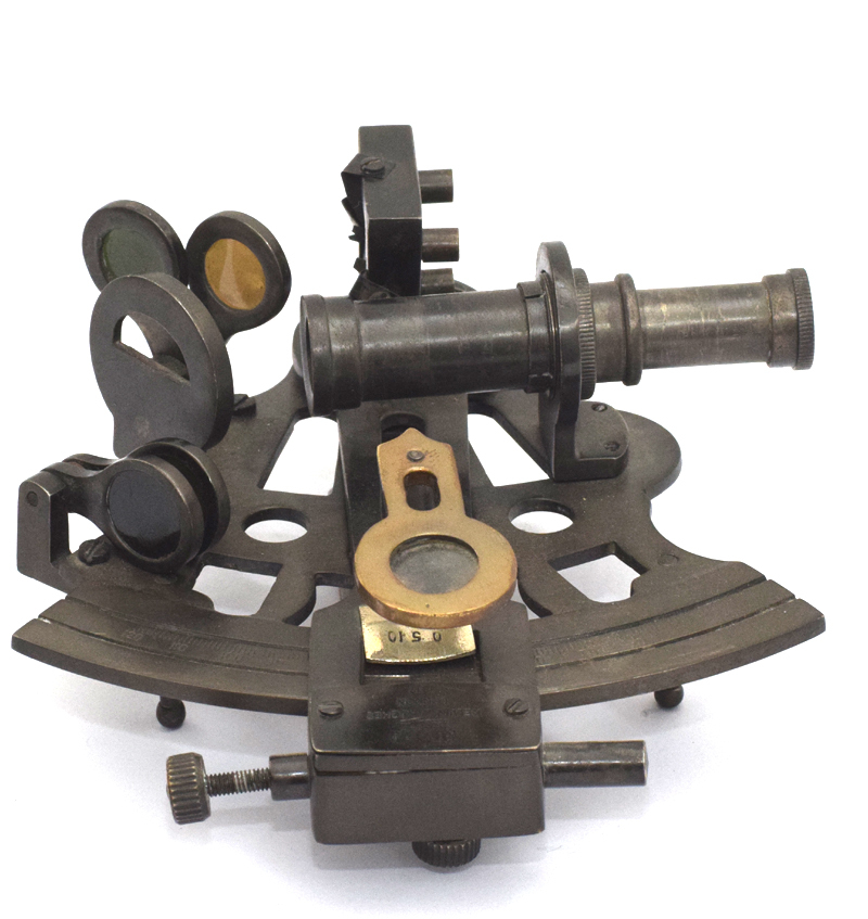Antique Brass Nautical Sextant | Vintage Marine Navigation Instrument | Maritime Gift Collectible