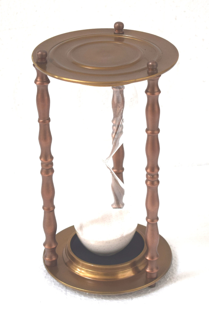 Antique Brass Nautical Sand Timer Hourglass | Vintage Maritime Decor | Gift Collectible