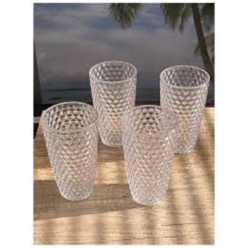 High Quality Acrylic Water Glass Set Crystal Clear Lightweight Tumblers for Everyday Use