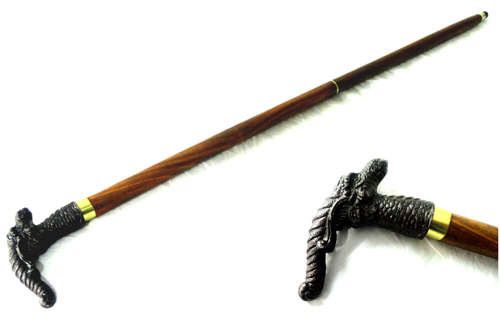 Antique Brass Walking Stick | Vintage Gentleman Cane | Elegant Gift | Collector Item