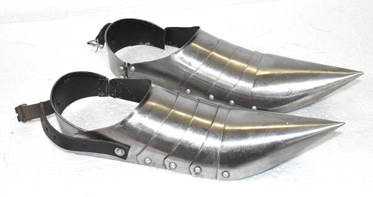Medieval Armor Shoes | Vintage Knight Boots | Antique Finish | Decorative Collectible