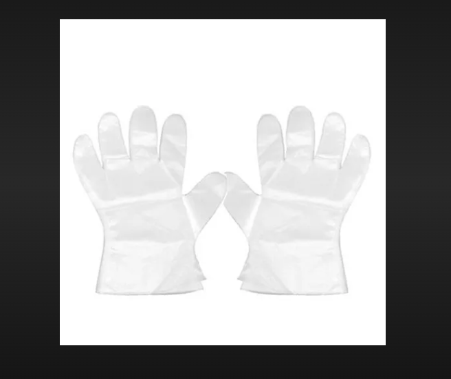Transparent Disposable Hand Gloves - Plus Size , Sterilized For Medical, Food, Industrial Cleaning Use, Recyclable