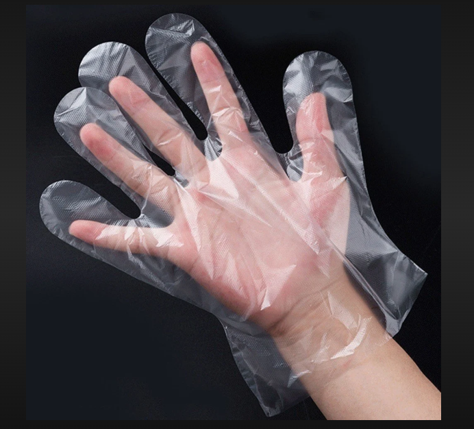 Transparent Disposable Hand Gloves - Plus Size , Sterilized For Medical, Food, Industrial Cleaning Use, Recyclable
