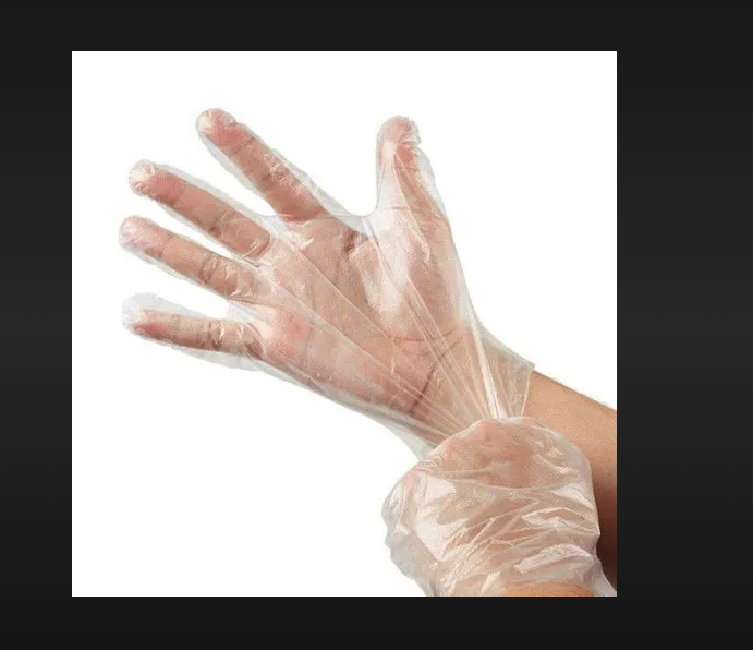 Transparent Disposable Hand Gloves - Plus Size , Sterilized For Medical, Food, Industrial Cleaning Use, Recyclable