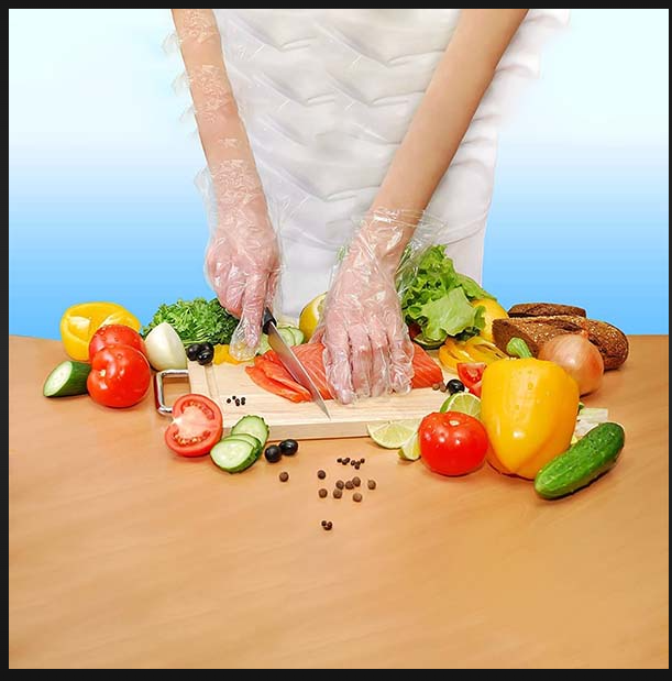 Disposable hand gloves