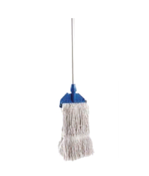 SSHK-WM-C Wet Mop - Stainless Steel Handle, 45x16x3 cm, Assorted Colors | Ergonomic Grip, Adjustable 140 cm, Cotton Yarn Head, Manual Wringing